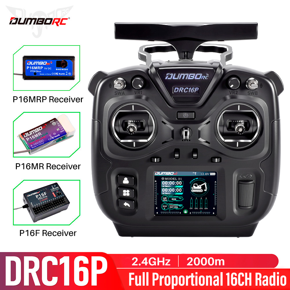 Drone Rc Aircraft - DUMBORC RC Transmitter DRC16P 16CH Coach