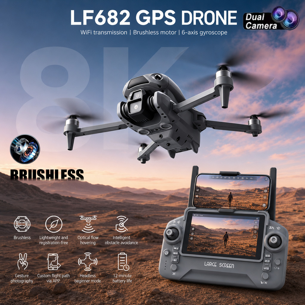 Drone Rc Fpv Pro - New LF682 Drone 8K Dual Camera