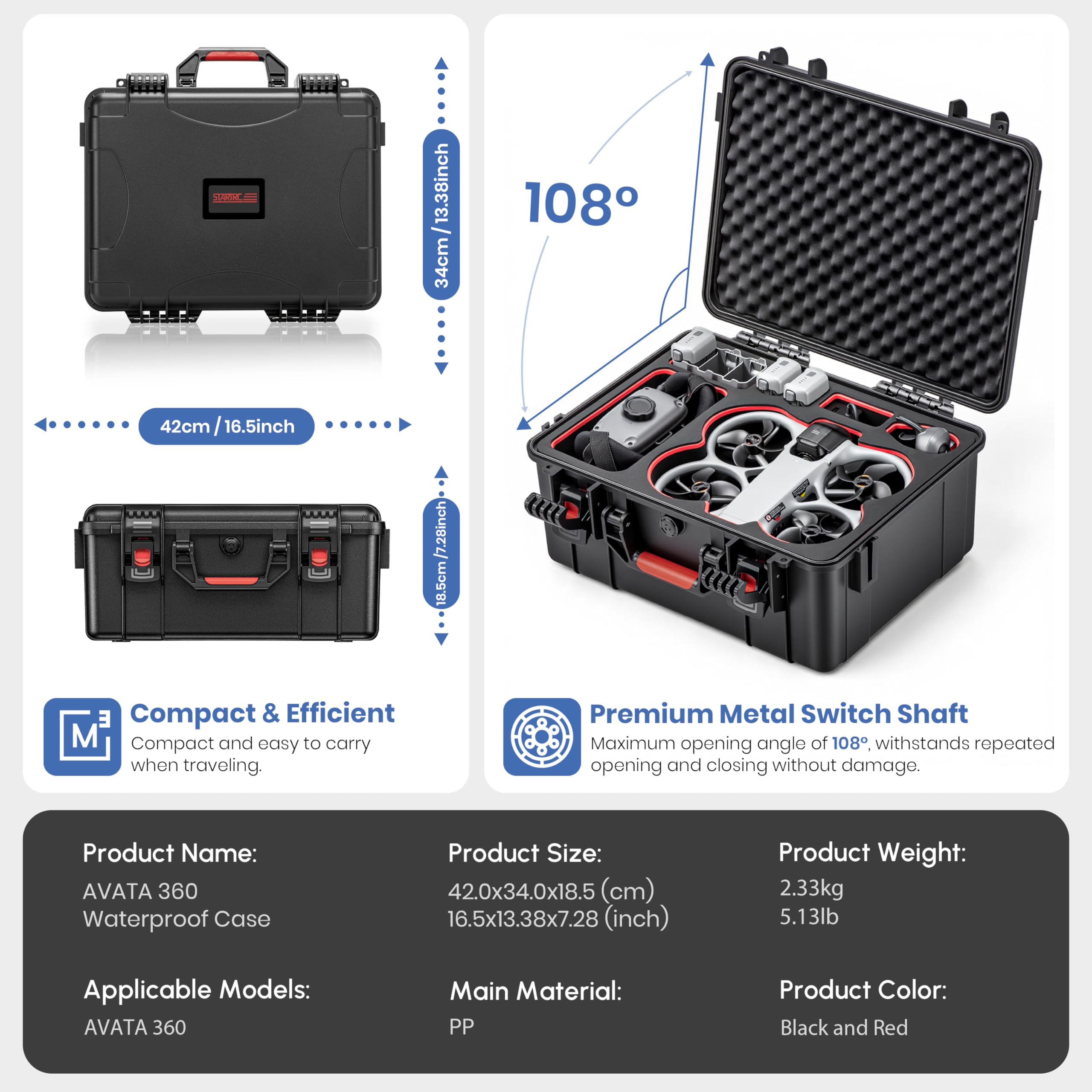 STARTRC Avata 360 Case, for DJ - Drone Rc N3 3 Batteries 评论和价格