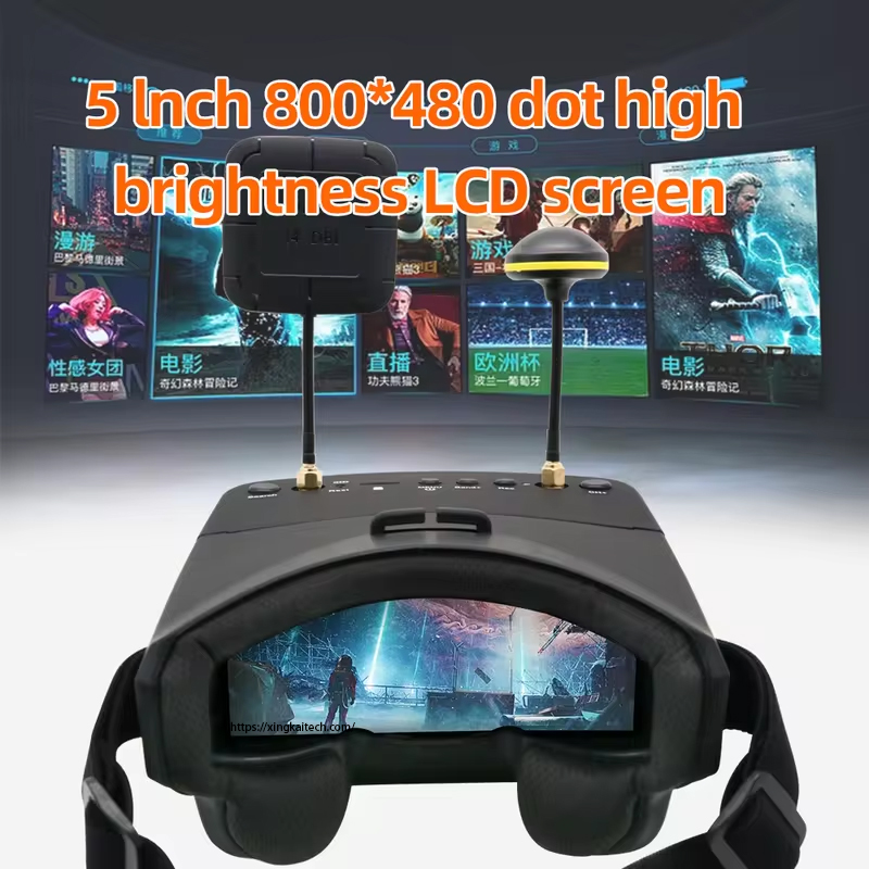 5.8G Goggles 40CH 5 Inch 800*4 - Fpv Goggles Headset 评论和价格