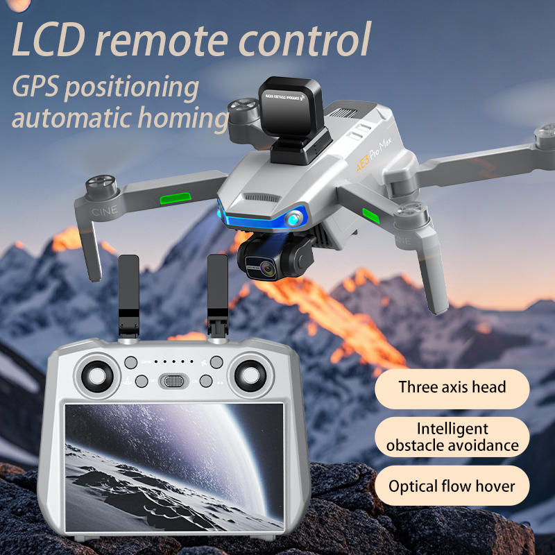 AE3 PRO Max NEW LCD SC GPS Dro - Drone Rc Fpv Pro 评论和价格