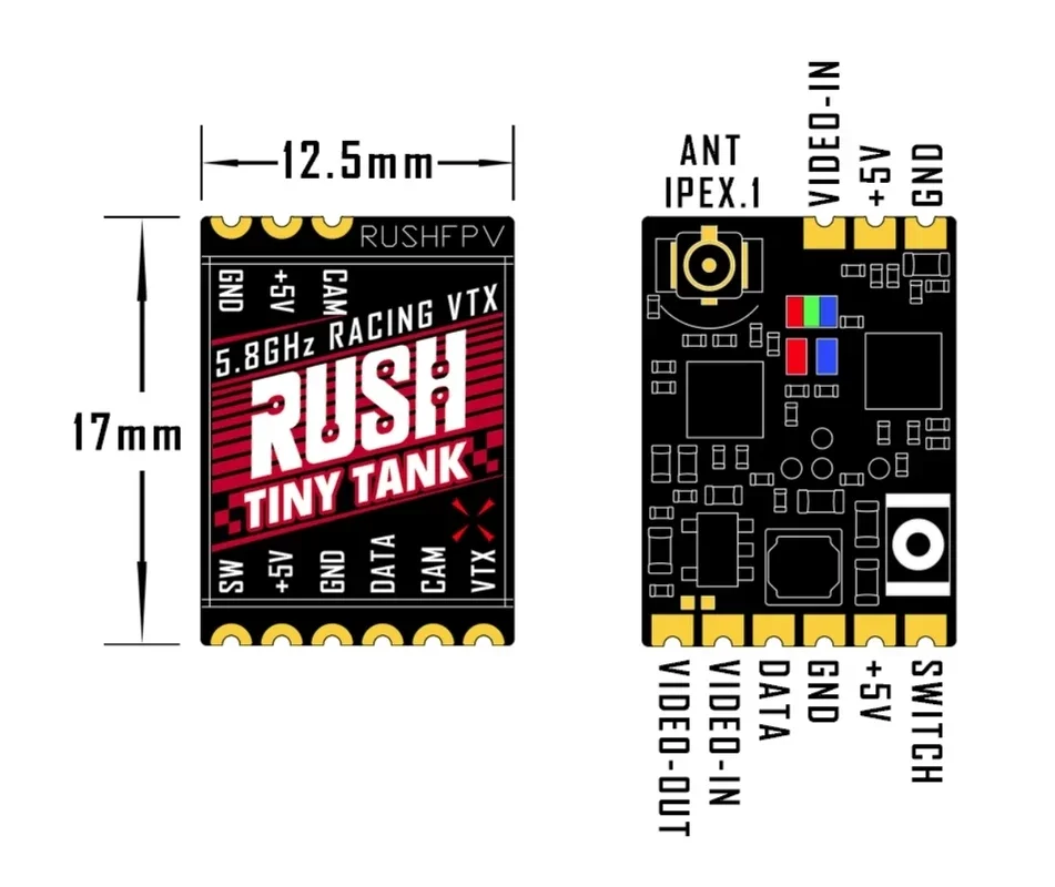 RUSHFPV Tiny Tank VTX 5.8GHz 3 - Vtx Video Transmitter 评论和价格