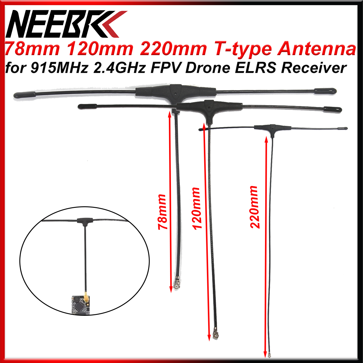 FPV Drone 915MHz 2.4GHz T-type - Crossfire Receiver Rx 评论和价格