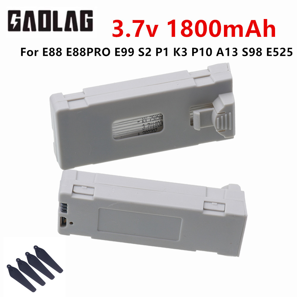 Rechargeable 3.7V 1800mAh E88P - Drone Rc E99 K3 评论和价格