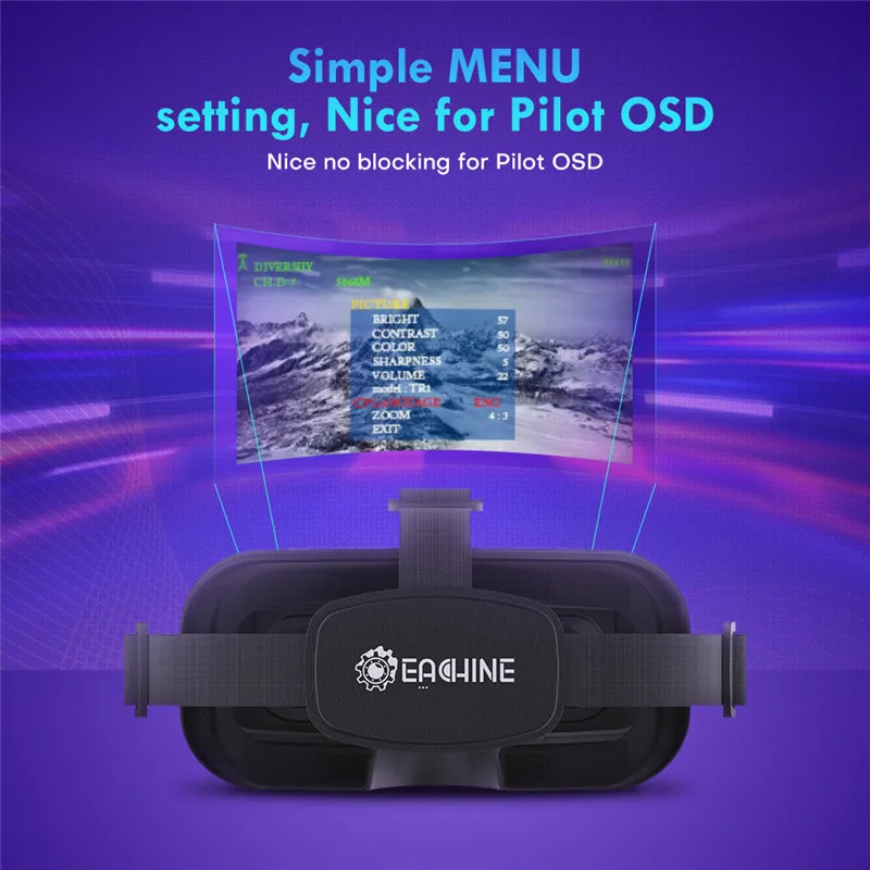 SmCpEachine EV800DM Varifocal  - Fpv Goggles Headset 评论和价格